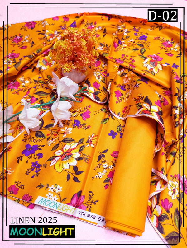 Moonlight 2pc Linen all over Digital Printed VOL-05 D#02