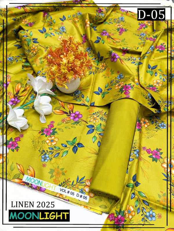 Moonlight 2pc Linen all over Digital Printed VOL-05 D#05