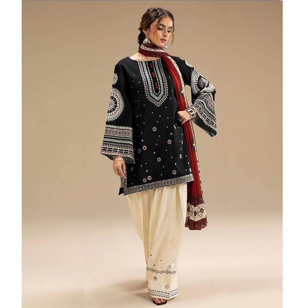 JAZMIN 3PC EMB LUXURY DESIGNER DHANAK D# 645